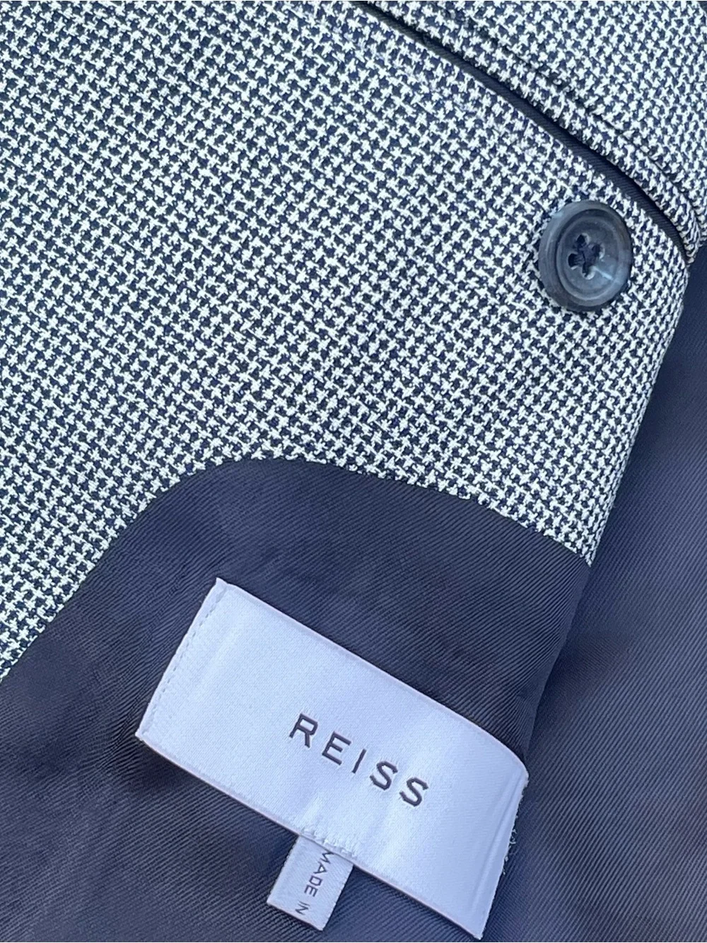 Reiss wool blend blazer/sportscoat mens 42 pre-owned condition